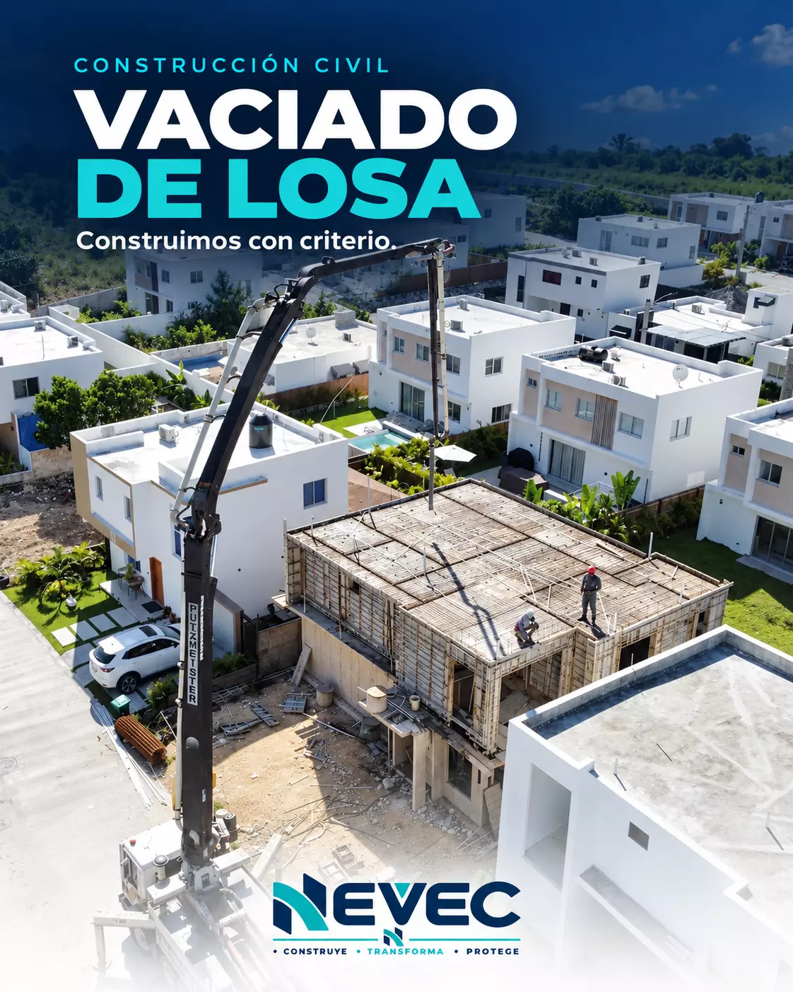 Fase inicial de encofrado