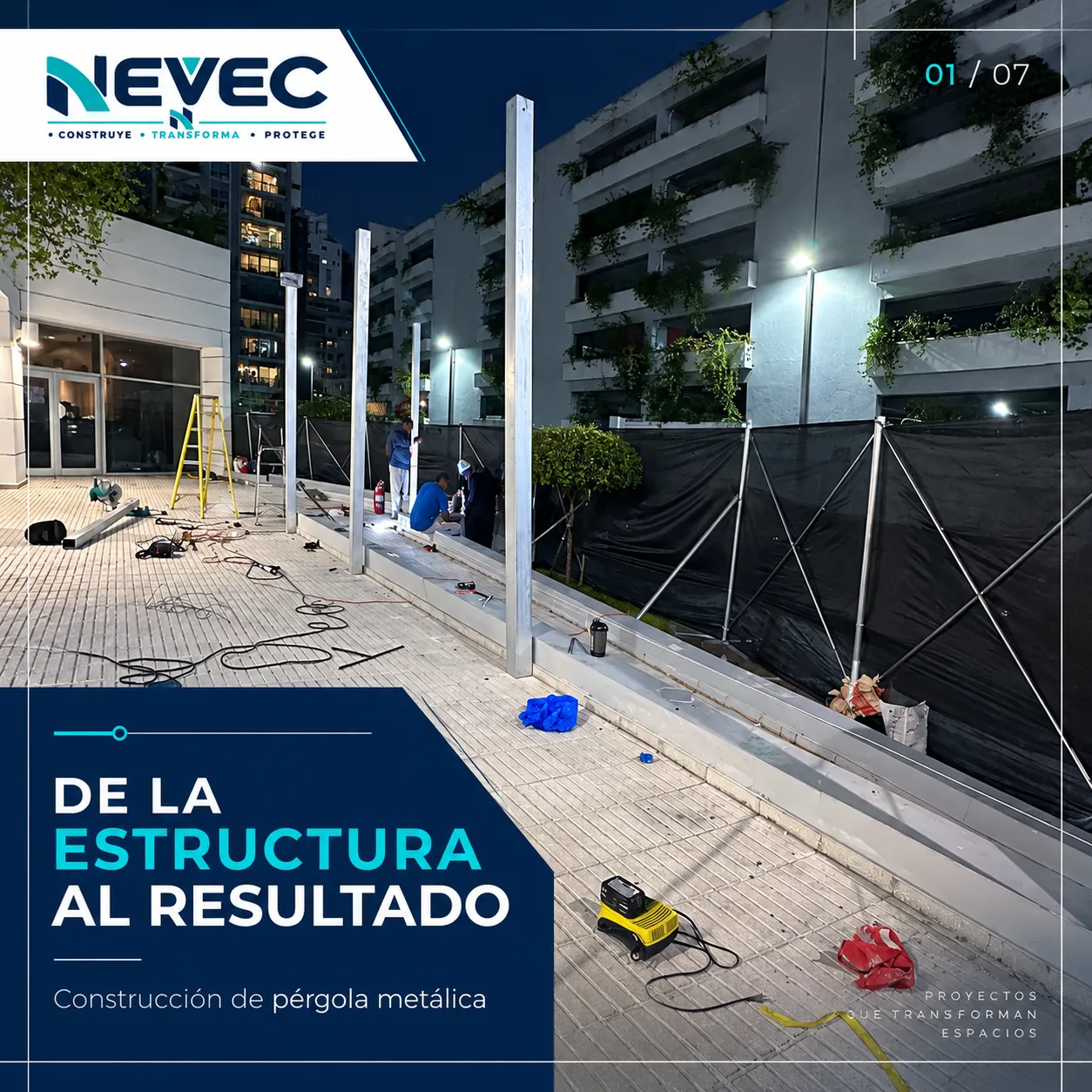 Cubierta de una edificación intervenida