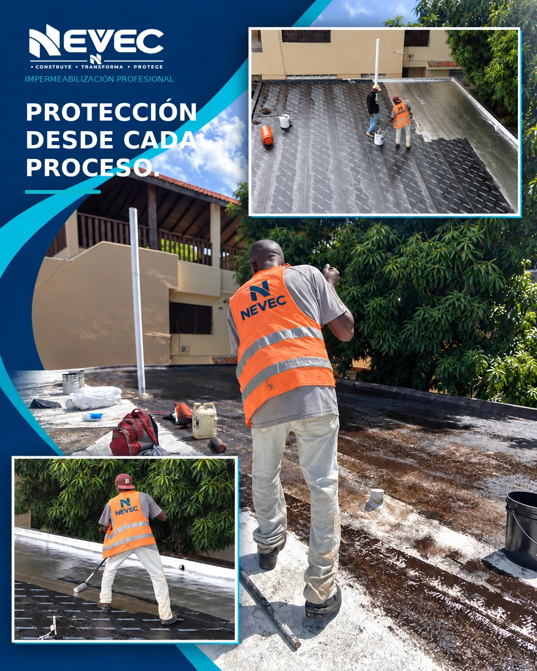 Equipo técnico trabajando sobre una cubierta